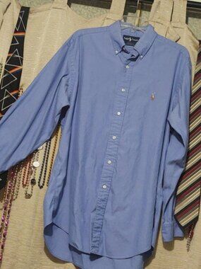 Ralph Lauren Yarmouth Oxford Button Down Blue 16-34